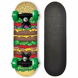 RudeBoyz 17 Inch Mini Wooden Cruiser Beginner Skateboard for