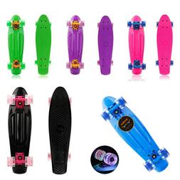 22" Skateboard Mini Cruiser Complete Penny Style Board Plast