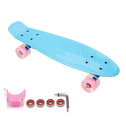 22" Skateboard Mini Cruiser Complete Penny Style Board Plast