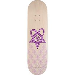 Bam Heartagram Skateboard Deck - 8.5 Tyson White/pur - Assem