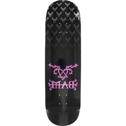 Bam Heartagram Skateboard Deck - 8.5 Black/pink - Assembled 