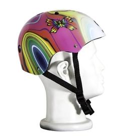 Butterfly Jive Pink Skateboard Helmet With Abs Shell 11-vent