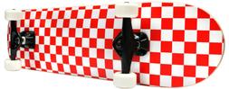 CHECKER SKATEBOARD New PRO COMPLETE RED/WHITE Checkers