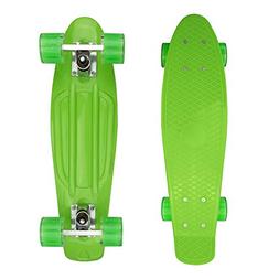 Nordmiex Complete 22" Cruiser Skateboard for Beginners - Kid