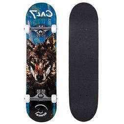 Cal 7 Complete Skateboard, Popsicle Style with 5.25 Inch Tru