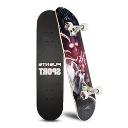 PUENTE 31 Inch Complete Skateboard - 8 Layer Canadian Maple 