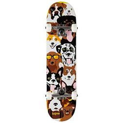 Enjoi Dog Collage FP,Complete Skateboard,Yellow,29.8" L X 7.