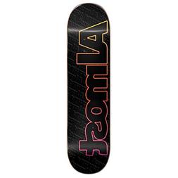 Almost Faded Outline Black Deck 8.0 x 31.6