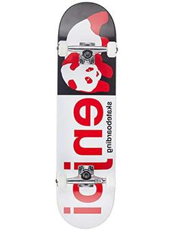 Enjoi Half and Half FP Complete Skateboard,Black/Red,31.6" L