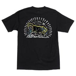Santa Cruz Jeff Kendall WOLF Skateboard T Shirt BLACK XXL