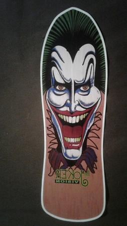 Vision JOKER replica Skateboard Deck Shaped Sticker over 7"