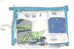 Gap Kids Boy XXS 2-3 Skater Skateboard Lightning Bolt 3 Pack