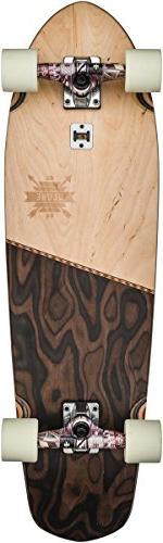 Big Blazer Cruiser Complete Skateboard, Natural/burle, 32"