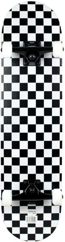 New Krown Rookie Checker Skateboard Complete 31 Inch Cruiser
