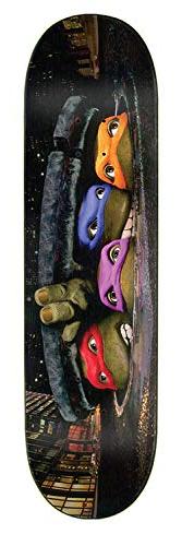 X Tmnt Movie Poster Everslick Skateboard Deck - 31.8"x 8.25"