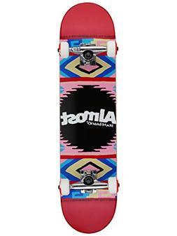 Almost Native American FP Skateboard Complete,7.5FU,Red