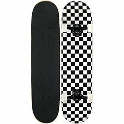 NEW KPC Pro Skateboard Complete Black and White Checker FREE