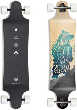 MINORITY NEW Skateboard Complete 40" Longboard Drop Down Map