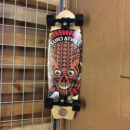 New Santa Cruz Tiki Skull Shark Cruzer Complete Skateboard -