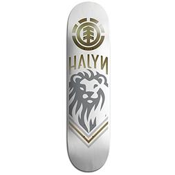 Element Nyjah Huston White Lion Skateboard Deck