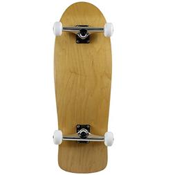 Moose Old School Complete Skateboard, Natural