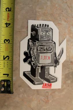 Killer Robot Knife Horror Kyle Walker Skateboarding Sticker