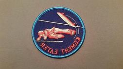 skateboard cement eater embroidered patch