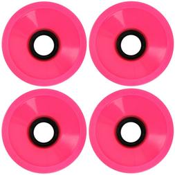Skateboard Cruiser Wheels 57mm Smooth Pink USA Made 82A