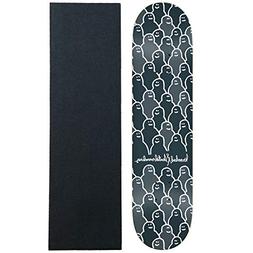 Krooked Skateboard Deck Krouded 2 Charcoal 8.25" with Grip