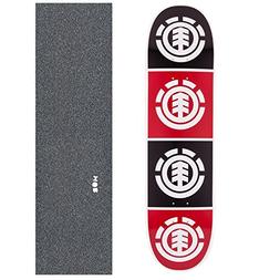 Element Skateboard Deck Team Quadrant 8.0 Mob M-80 Grip