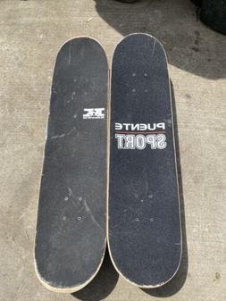 Skateboard Decks Lot of 2 Used Puente Sport And Krown